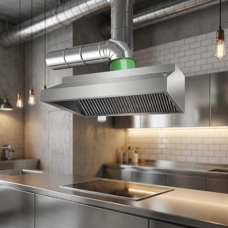 Commercial Kitchen Hood - Campana Extractora Comercial Personalizable de Acero