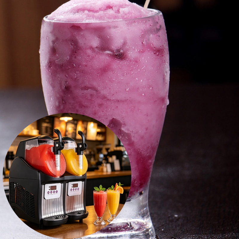 Slushy Machine - Máquina Comercial de Compresión para Granizados,