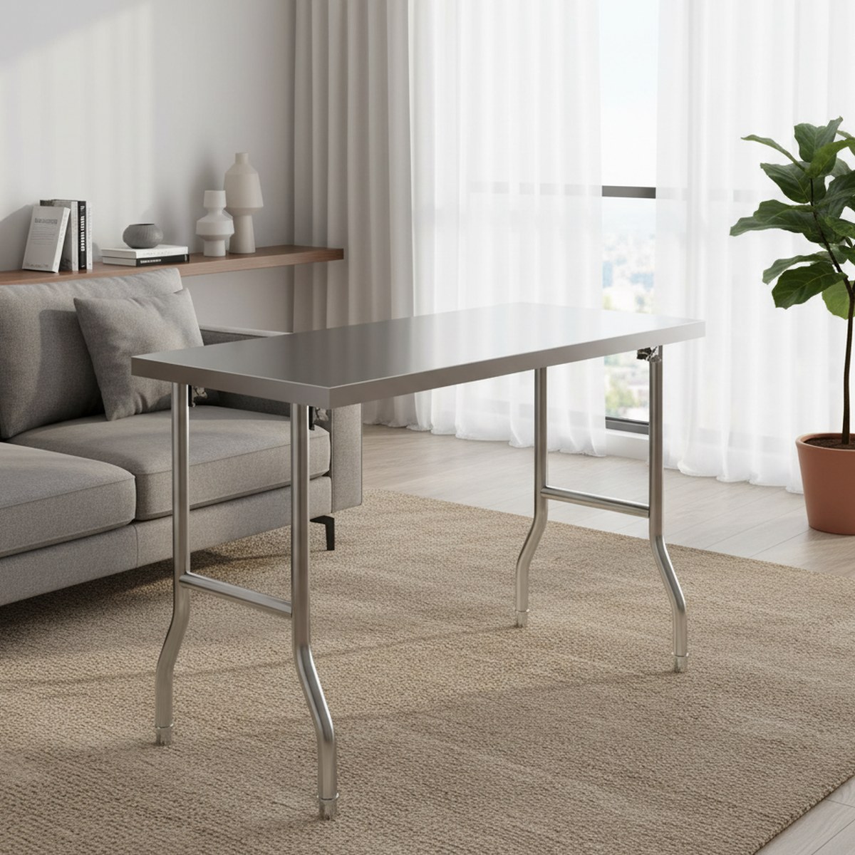 Commercial Kitchen Tables - Mesa de preparación plegable de acero