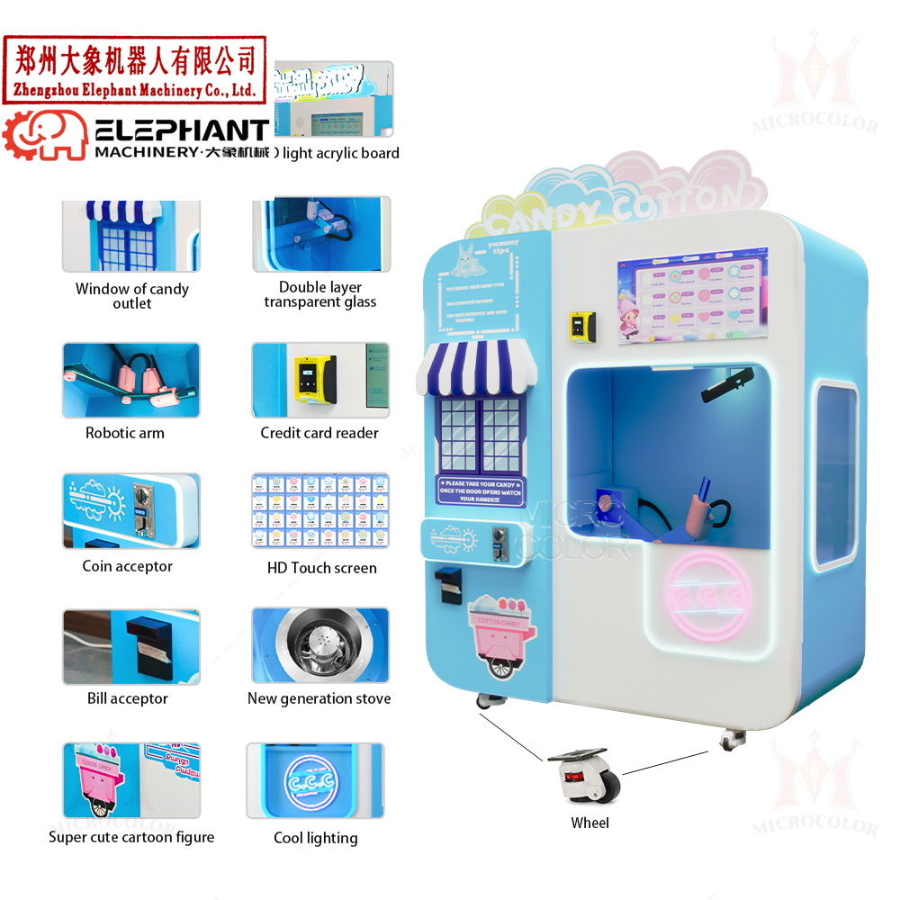 Máquina Expendedora de Algodón - Candy Floss Machine Commercial reseña y precio