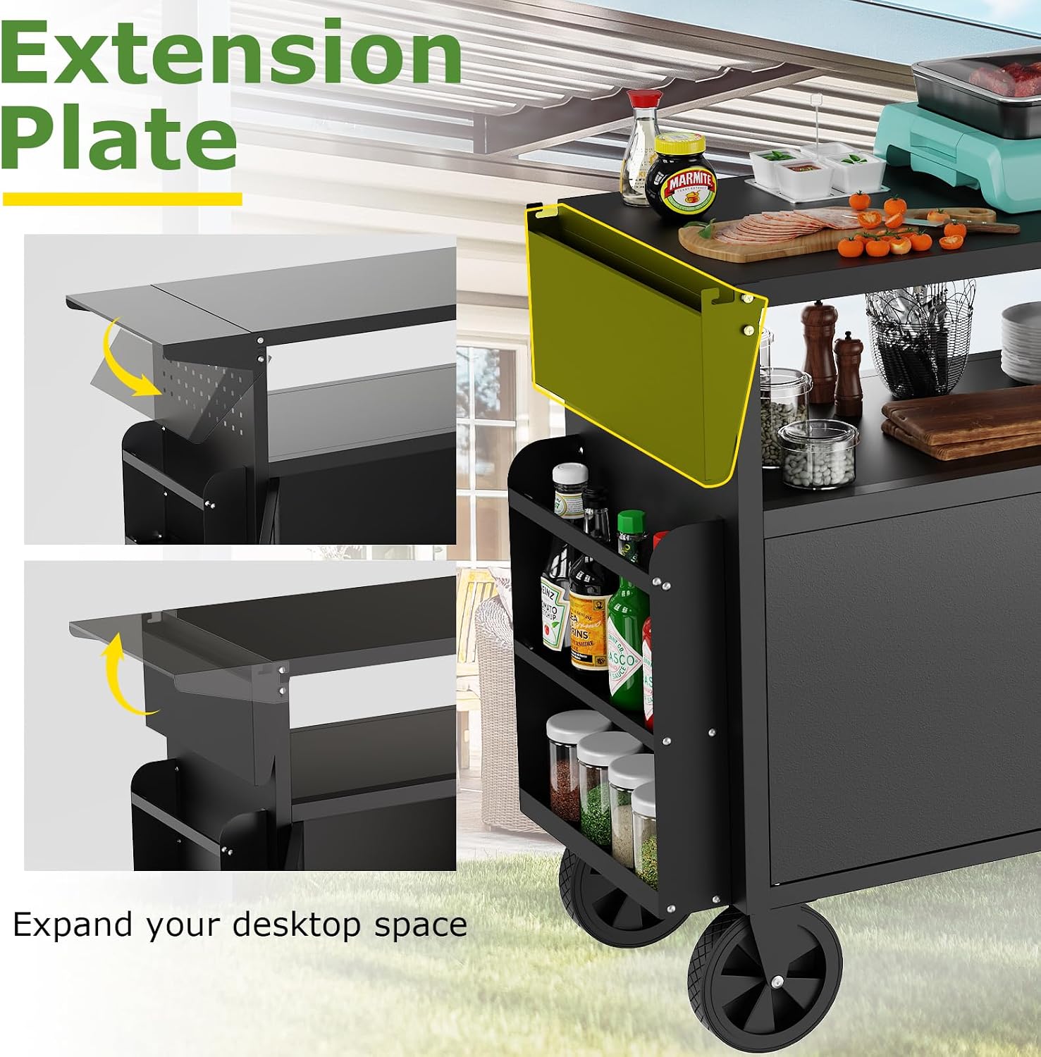 Carrito de parrilla para exter - Commercial Kitchen Tables reseña y precio