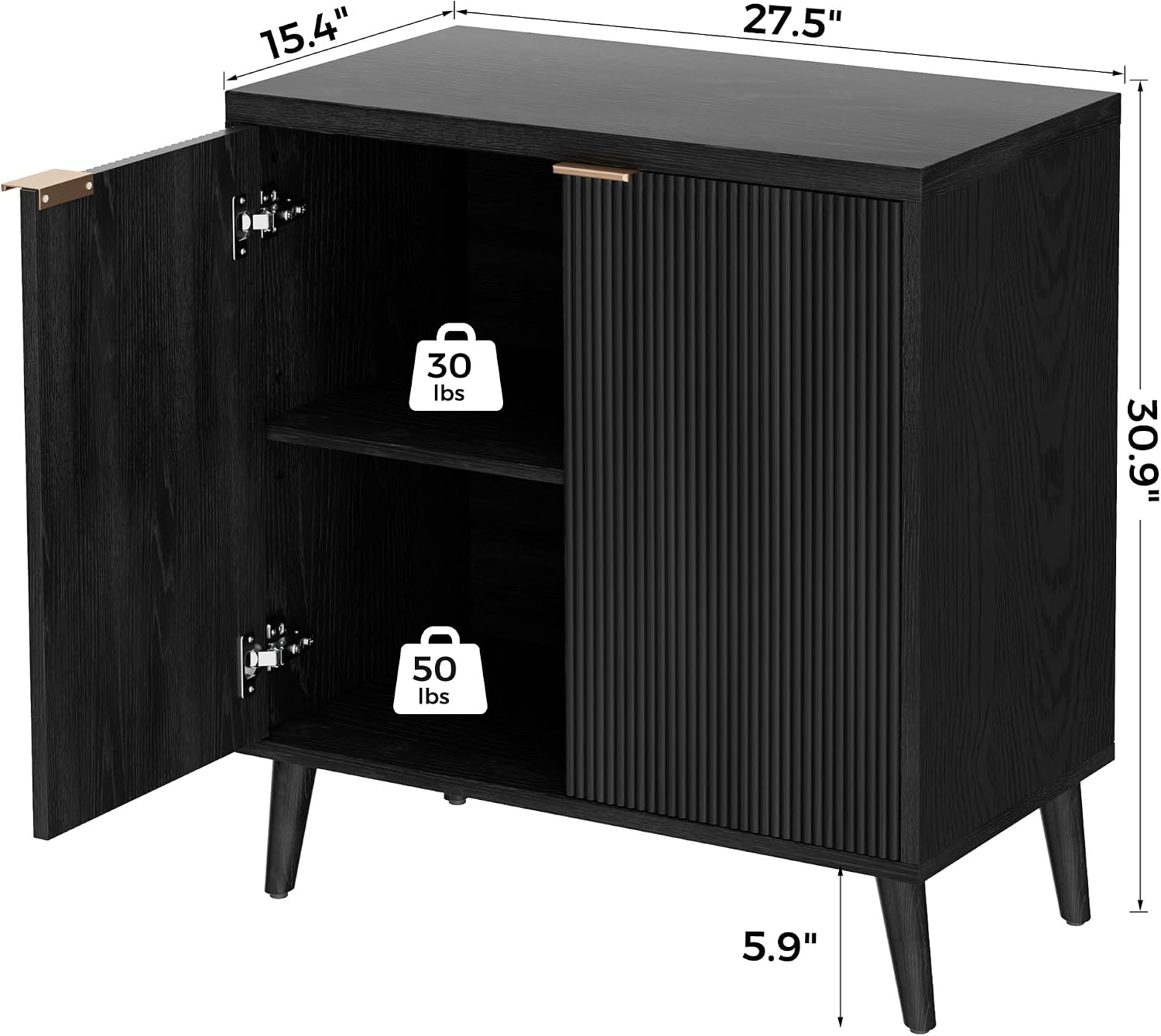 Aparador Acanalado Moderno con - Commercial Kitchen Tables reseña y precio