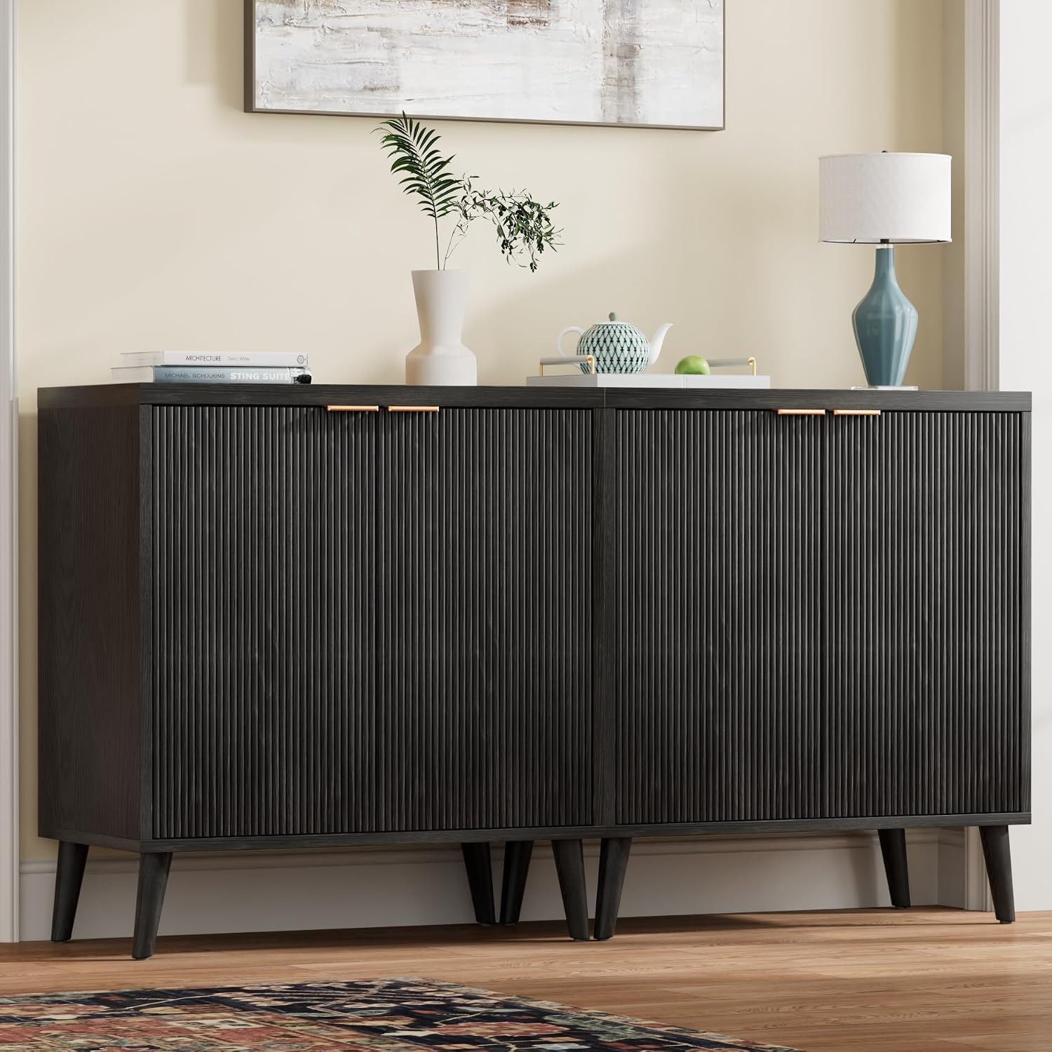 Aparador Acanalado Moderno con - Commercial Kitchen Tables reseña y precio