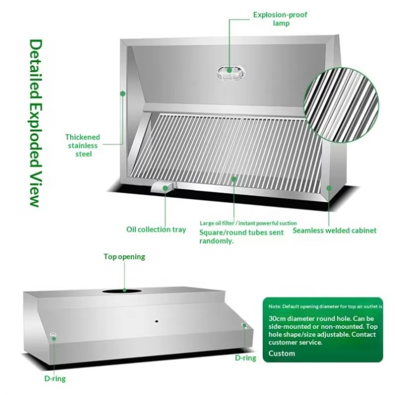 Campana Extractora Comercial P - Commercial Kitchen Hood reseña y precio