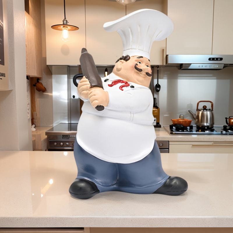 Estatua de resina de Chef con  - Commercial Kitchen Tables reseña y precio