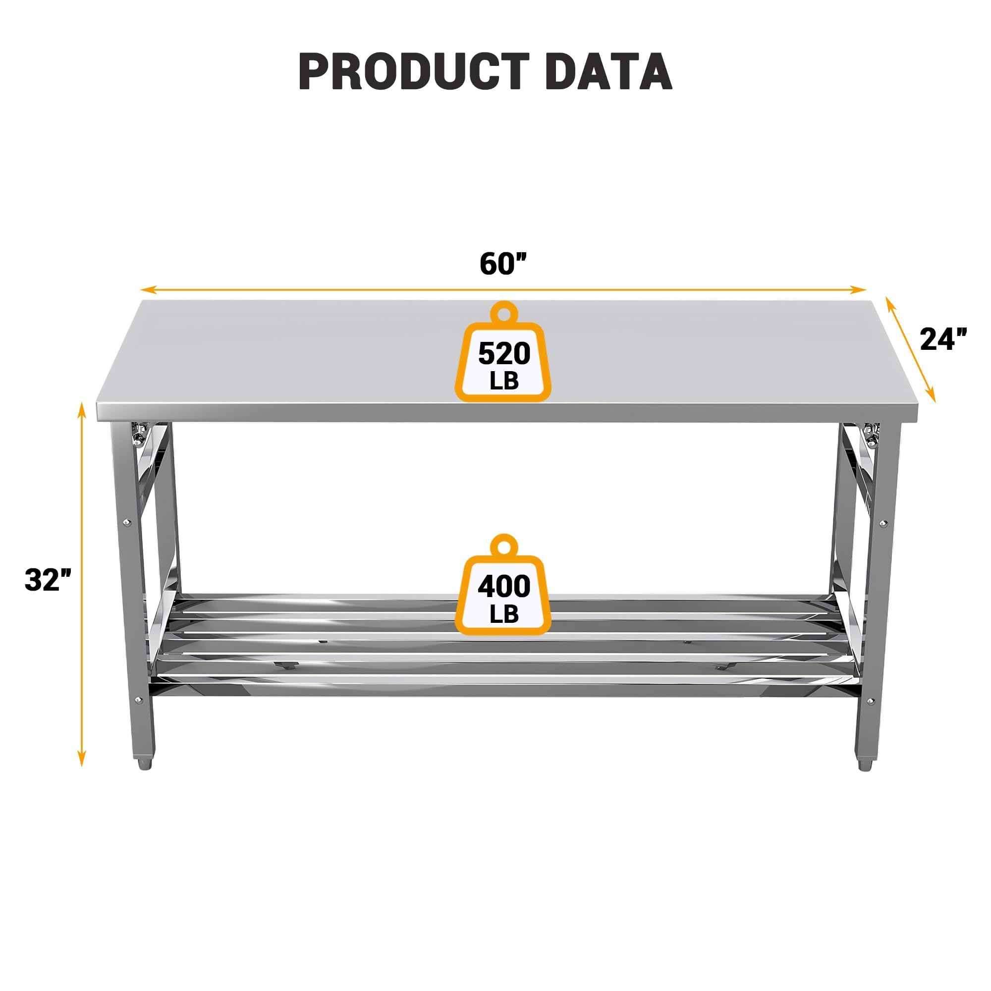 Mesa de Preparación Plegable d - Commercial Kitchen Tables reseña y precio