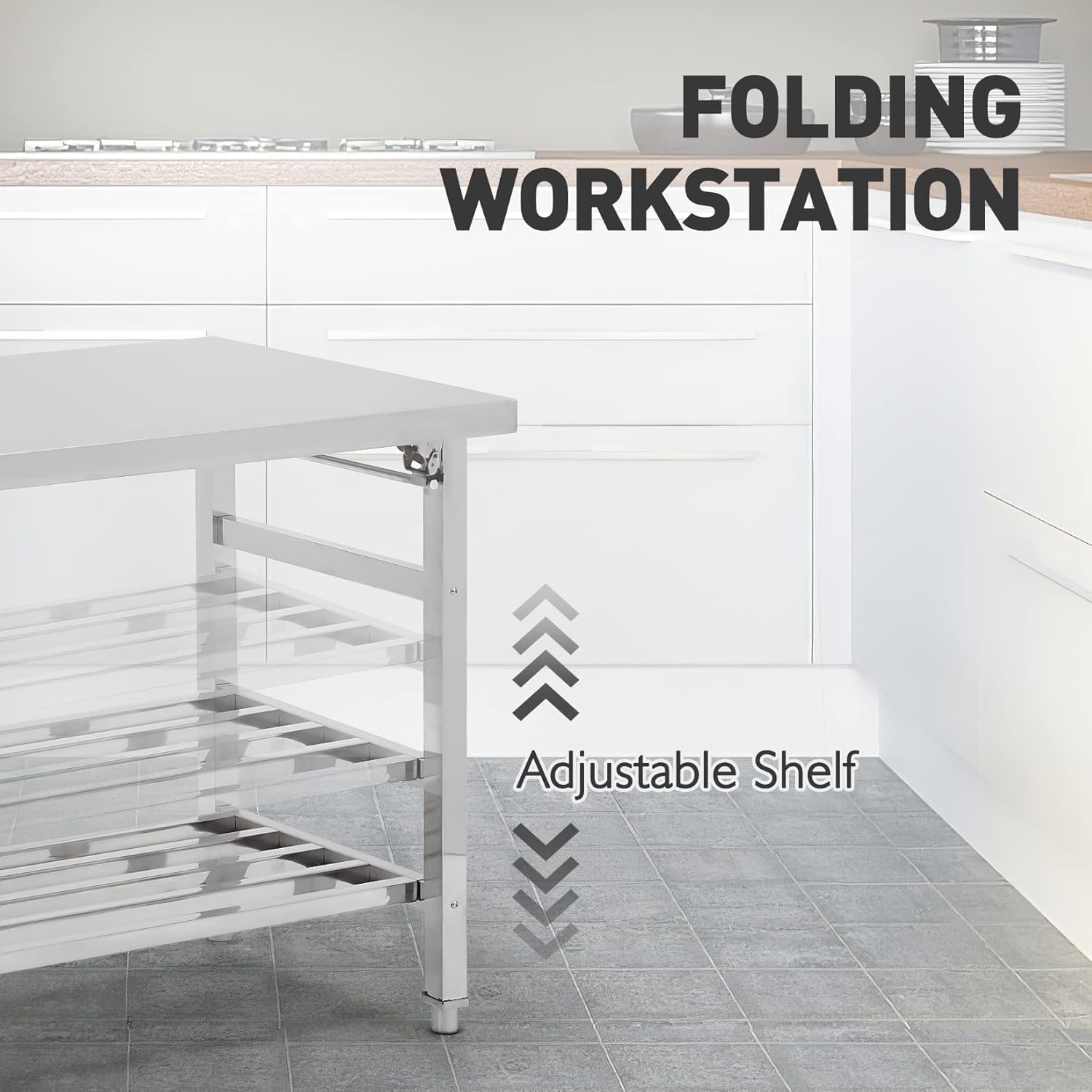Mesa de Preparación Plegable d - Commercial Kitchen Tables reseña y precio